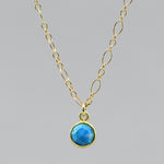 Robin's Egg Blue Turquoise Necklace | 18K Gold Filled Chain