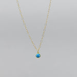 Robin's Egg Blue Turquoise Necklace | 18K Gold Filled Chain