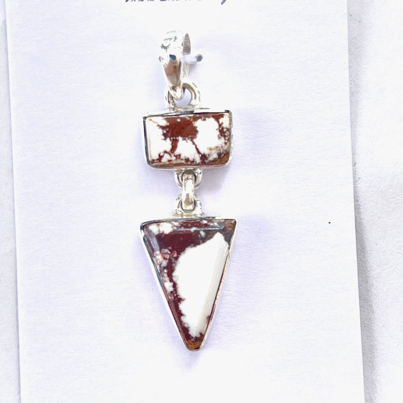 Wild Horse Triangle Pendant Sterling Sliver