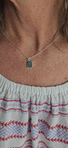 Chrysocolla Untethered Soul Necklace - Silver