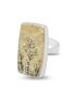 Psilomelane Dendrite Men'S Ring - Flowers in the Meadow