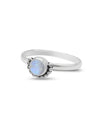 Rainbow Moonstone Sun Ring Sterling Silver